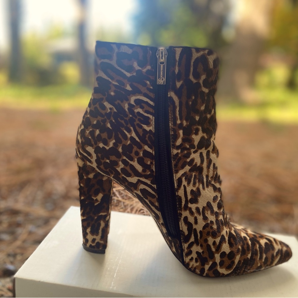 Jessica Simpson Animal Print Ankle Boots